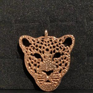 Rose Gold Tone Cheetah Pendant